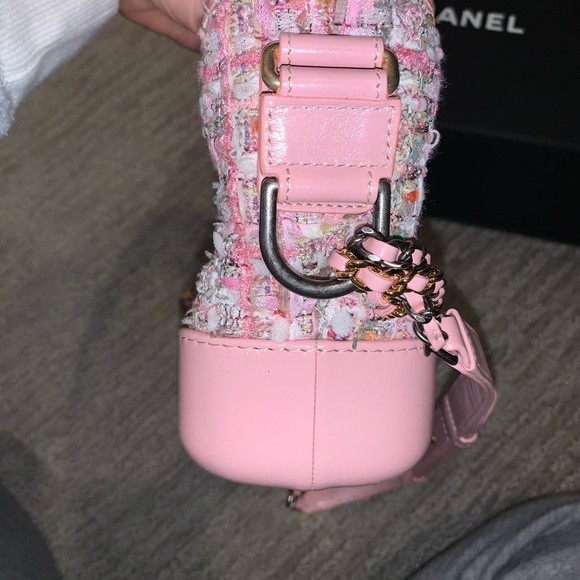 Chanel Pink Tweed Small Gabrielle - Picture 9 of 12